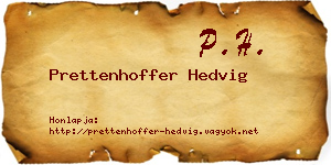 Prettenhoffer Hedvig névjegykártya